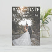 おしゃれな「Save the Date」カード セーブザデート (スタンド正面)