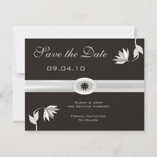 おしゃれな Save the Date 発表 セーブザデート (正面)