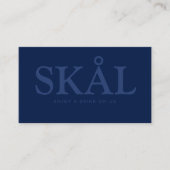 おしゃれな「Skål」ノルディック フリードリンクチケット エンクロージャーカード (正面)