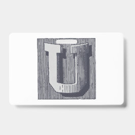 おしゃれな「U」刺繍 バッジ