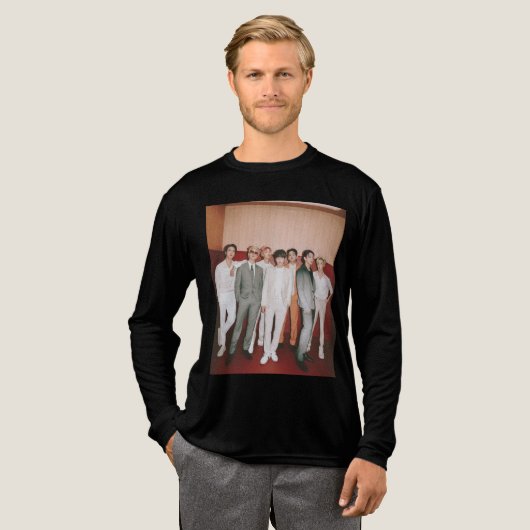 おしゃれなBTSメンズTシャツ トライブレンドTシャツ (正面全体)