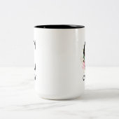 おしゃれなCモノグラムイニシャル ツートーンマグカップ (中央)
