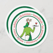 おしゃれなDEIホリデーカード 招待状 (正面/裏面)