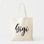 おしゃれなGigi ESTイヤー 毎日ミニマルスクリプト トートバッグ (正面)
