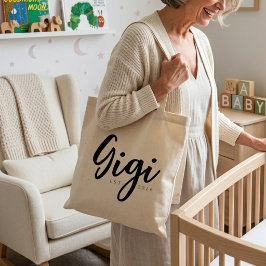 おしゃれなGigi ESTイヤー 毎日ミニマルスクリプト トートバッグ