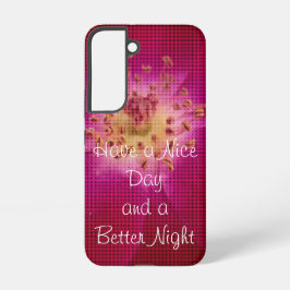 おしゃれなHave a Nice Day でデバイスを保護 Samsung Galaxy S22ケース