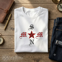 おしゃれなMOMレタリングメンズカジュアルグラフィックTシャツ Tシャツ
