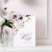 おしゃれなQRコード付出欠カード（花柄） 出欠カード