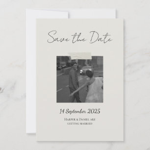 おしゃれなSave The Dateカードに特別なタッチを サンキューカード