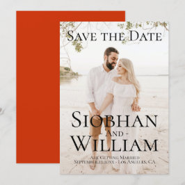 おしゃれなSave The Date 写真付き 招待状