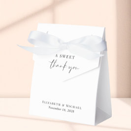 おしゃれなSweet+Thank+Youウエディングギフトボックス フェイバーボックス