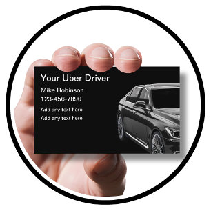 おしゃれなUberドライバー配車ビジネスカード 名刺