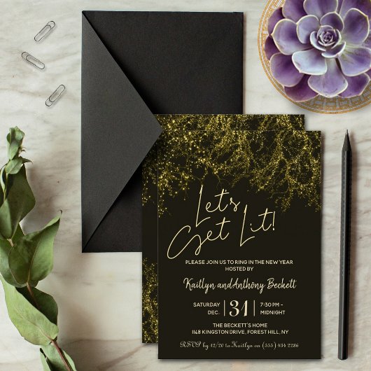 おしゃれに年越ししよう | 新年のパーティー 招待状