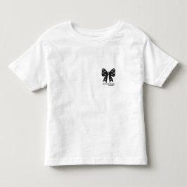 おしゃれに結ばれる - シックなミニマリストの蝶ネクタイTシャツ トドラーTシャツ