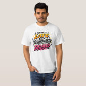 おしゃれに遅刻!面白いクオートTシャツ Tシャツ (正面フル)