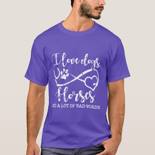おしゃれに駆け抜けろ 馬の顔 馬の名言 デザイン Tシャツ (正面)