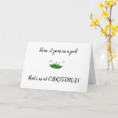 おしゃれのツインユー/私2本=クリスマス・ウィッシュ カード (黄色い花)