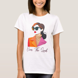 おしゃれエレガントな女 Tシャツ