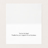 おしゃれガール ブラック ピンク ビューティーバー 名刺 (内部フラット)