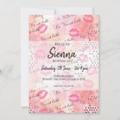 おしゃれガール 招待状 (正面)