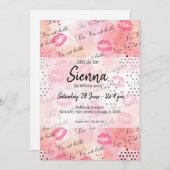 おしゃれガール 招待状 (正面/裏面)