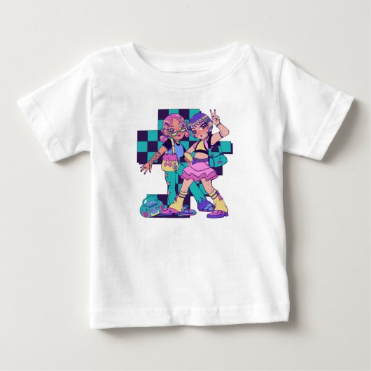 おしゃれキッズ ベビーTシャツ (正面)