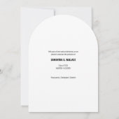 おしゃれゴールドスクリプト卒業写真 招待状 (裏面)