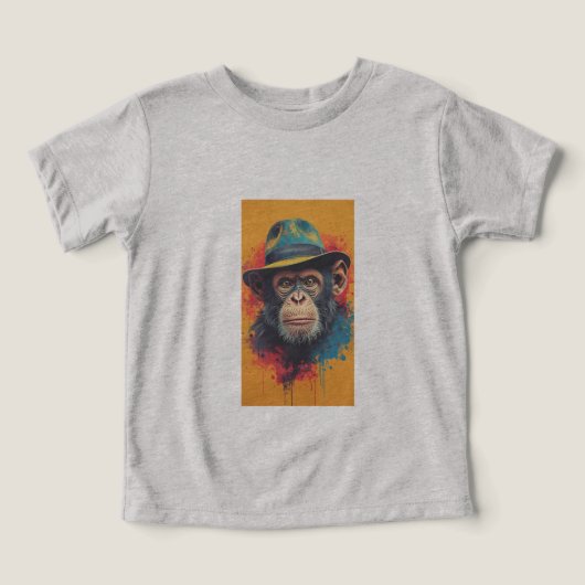 おしゃれサルハット グラフィックTシャツ (デザイン正面)