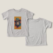 おしゃれサルハット グラフィックTシャツ (デザイン正面&裏面)