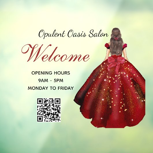 おしゃれサロン 豪華ラグジュアリーサロン 窓ステッカー (シート3)