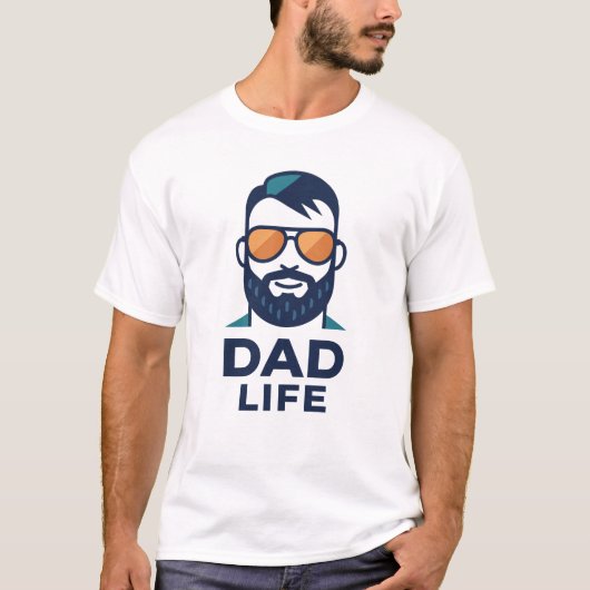 おしゃれサングラスお父さん Tシャツ (正面)
