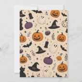 おしゃれハロウィンコスチュームパーティー大人用招待状 招待状 (裏面)