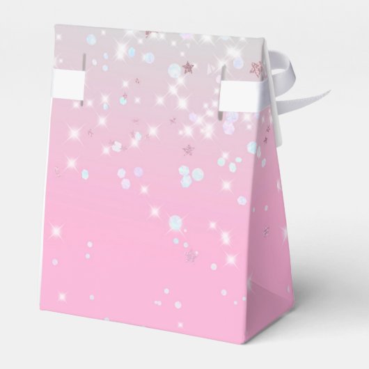 おしゃれピンクでLet's Party 誕生日 フェイバーボックス (裏面サイド)