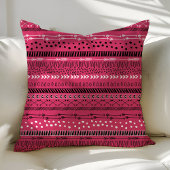 おしゃれボヘミアンピンク矢印 クッション