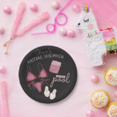 おしゃれボヘミアンブライダルシャワープールパーティ ペーパープレート (パーティー)