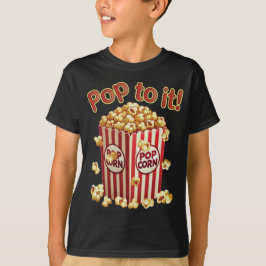 おしゃれポップコーン - "Pop to it!" Tシャツ