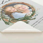 おしゃれモダンな葉エレガントの多いリースの写真の祖母 シェルパブランケット (3/4)