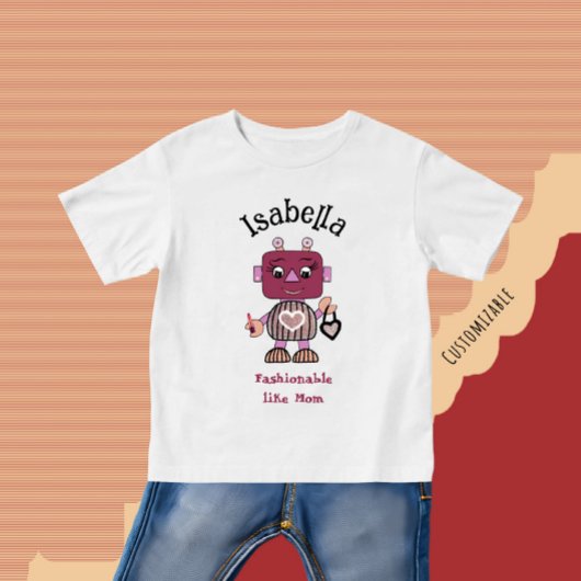 おしゃれロボット ベビーTシャツ