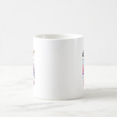 おしゃれ女子の第三級の先生こんにちは学校 コーヒーマグカップ (中央)