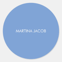 おしゃれ エレガント シンプル スタイリッシュ ブルー ミニマリスト ネーム