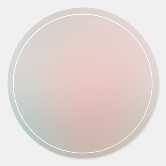 おしゃれ エレガント モダン カラフルな空白テンプレート ラウンドシール (正面)