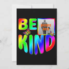 おしゃれ オーダーメイド 親切 カラフル レインボー 蝶 招待状