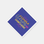 おしゃれ テキーラ ライム 陽光 メキシカンフィエスタ スタンダードカクテルナプキン (角)