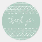 おしゃれ モダン ボヘミア サンクス ラウンドシール (正面)