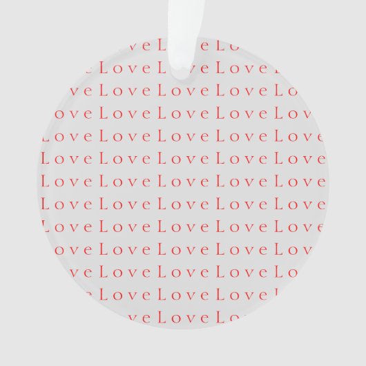 おしゃれ ユニーク 赤い 愛 結婚式 オーナメント (正面)