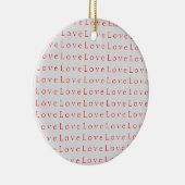 おしゃれ ユニーク 赤い 愛 結婚式 セラミックオーナメント (右)