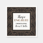 おしゃれ！婚約パーティーのナプキン スタンダードカクテルナプキン (正面)