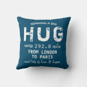 おしゃエレガントれな「ハグを大きく送る」カスタム クッション (裏面)