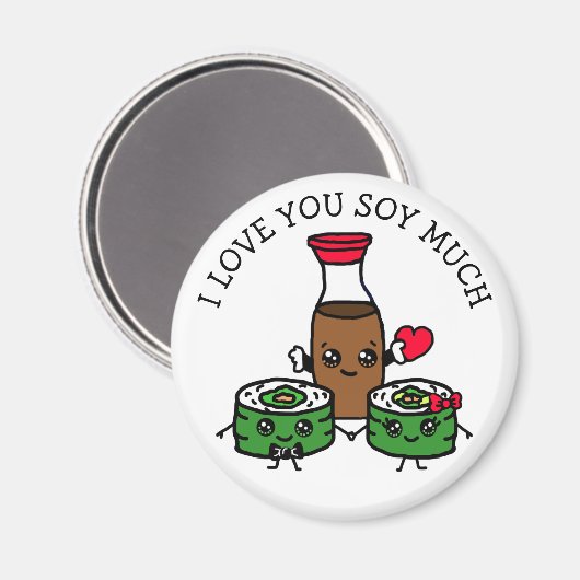 おしょうが大好き気のあるそぶりをした マグネット (正面/裏面)