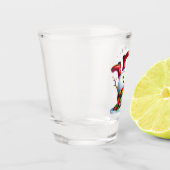 おしりが可愛い雪だるまワイン ショットグラス (左)